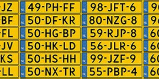 All Porsche license plates that were active in the Netherlands in August 2011
