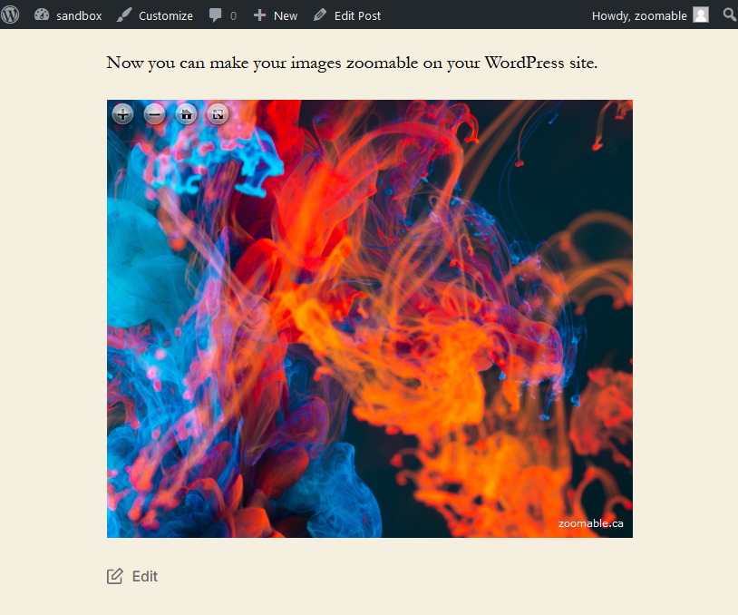 Make your images zoomable on WordPress